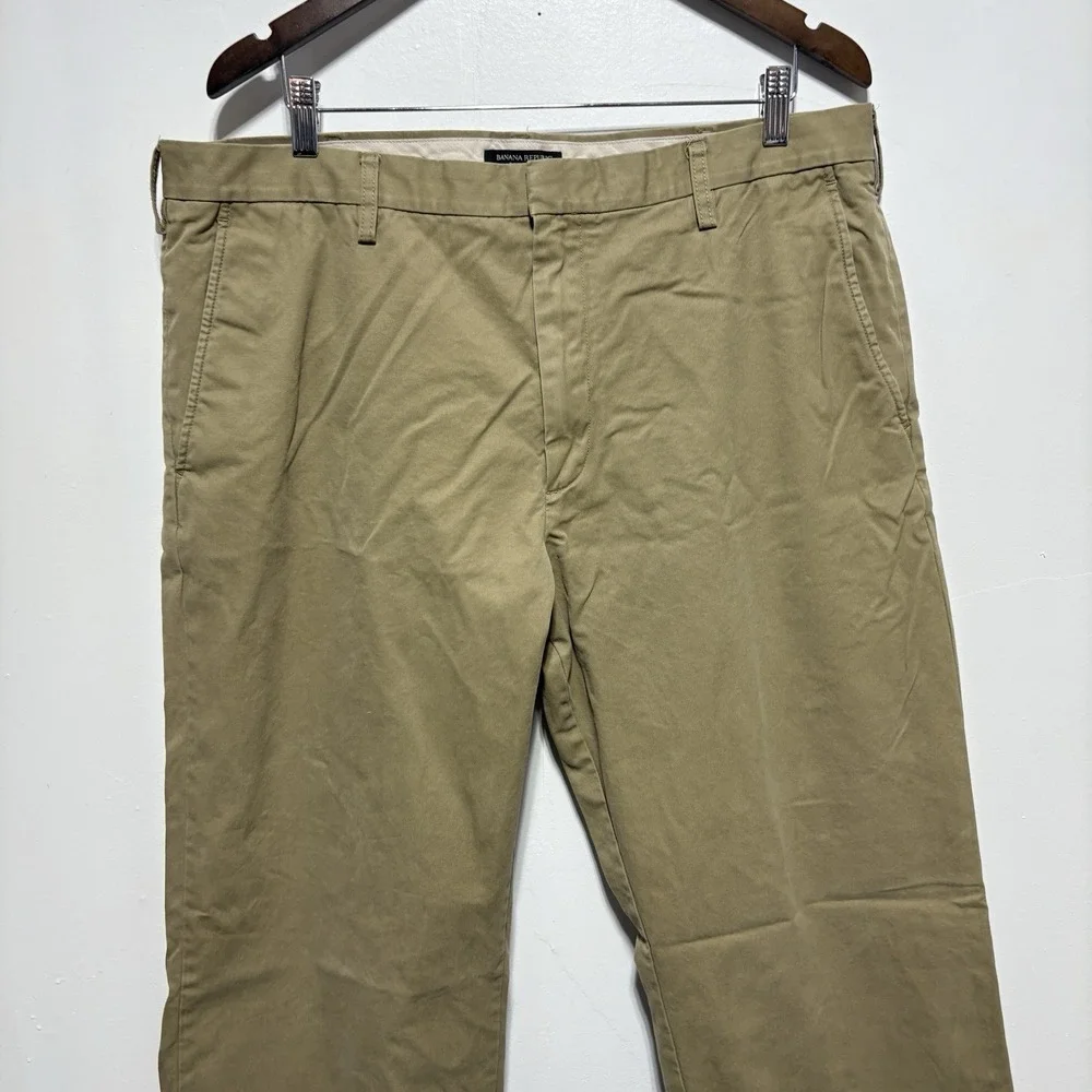 Banana Republic Pants Mens 38 X 32 Beige Tan Dawson Chino Straight Leg Cotton